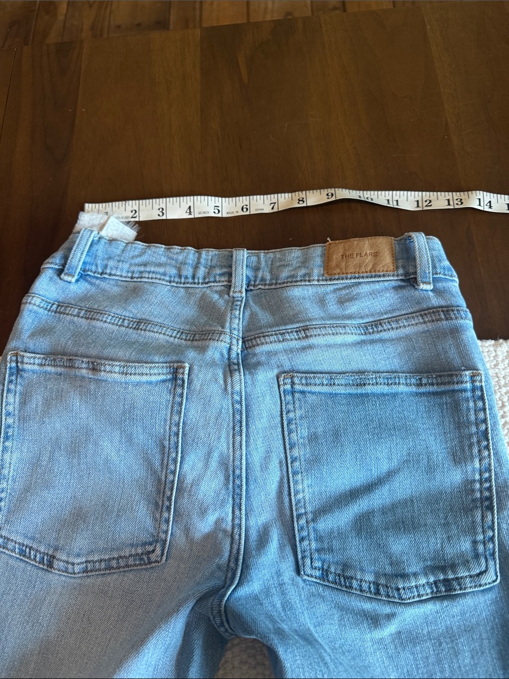 Zara Light Blue Flared Girls Jeans - Picture 8 of 8